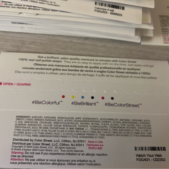 Color Street Nail Polish Strips - Watch Your Web - Picture 2 of 2